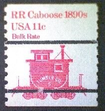 United States, Scott #1905a, used(o), 1984,  Caboose of 1890s  11¢