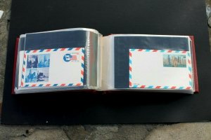 US Postal Card Collection MINT Large Lot of 150 MNH Cards in Vintage Album