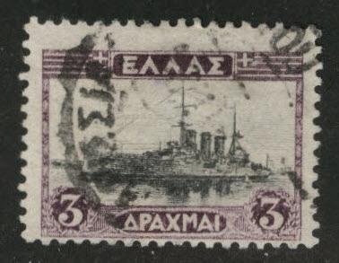 Greece Scott 330 Used Destroyer stamp