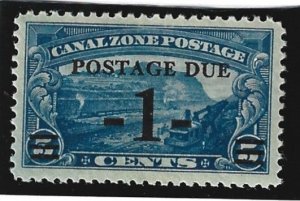 Canal Zone Scott #J21 Mint 1c Postage Due O/P 2021 CV $3.75