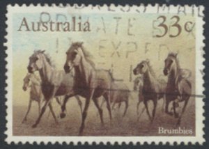 Australia SG 1010  Sc#  964 Used  Horses    see details  / scans 