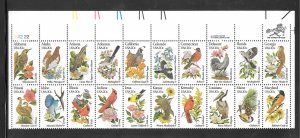 #1953A-2002A MNH Plate block strip of 20