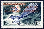 FSAT Scott #1 Madagascar overprint MNH