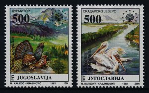 Yugoslavia 2183-4 MNH European Nature Protection, Birds