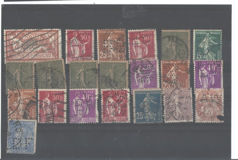 WORLDWIDE PERFINS OF BACK OF THE BOOK STAMPS(ANY OF THEM =$4.00)