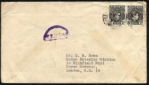 NIGERIA 1944 censor cover JOS to London....................................98360