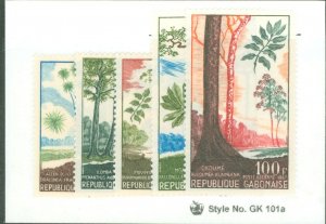 Gabon #223-5/C61-2 Mint (NH) Single (Complete Set)