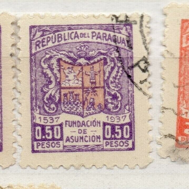 Paraguay 1937 Early Issue Fine Used 50c. NW-175858