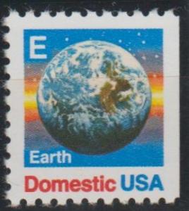 #2282,  SingleE/R.  E - globe MNH, '.25' cent