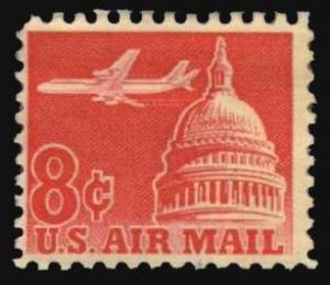 US #C64 Jet Airliner over Capitol; Used