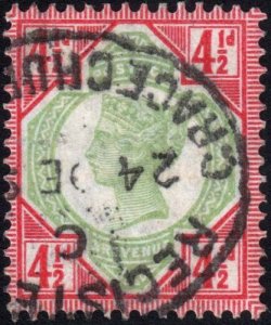 Great Britain - Scott 117 - Used - Pencil Marks on Back