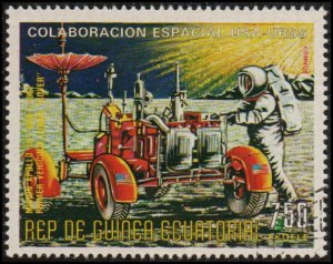 Equatorial Guinea sw835 - Cto - 7.50e Lunar Rover / Astronaut (1975)