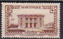 1933 Martinique Scott 146 Martinique Women used writing on the gum