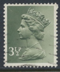 GB  Machin 3½p X859 1 Center phosphor band  Used  SC#  MH39 see scan and det...