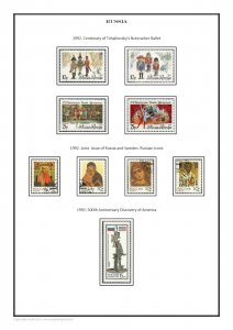 Russia 1992 - 2021 PDF (DIGITAL) STAMP ALBUM PAGES