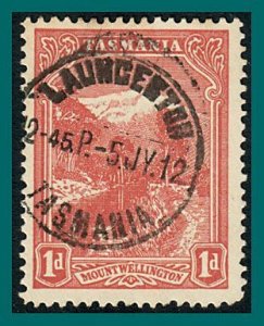 Tasmania 1905 Mount Wellington, 1d perf 12.5, used #103,SG250