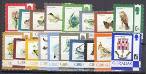 Gibraltar, Sc 340-355A, MNH