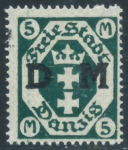 Danzig, Sc #O24, 5m MH