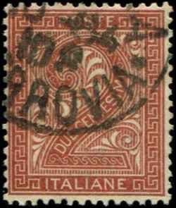 Italy SC# 25 Numeric Used partial CDS