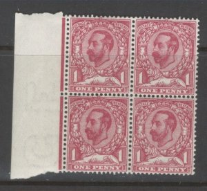 Great Britain Scott 152g MNH block of four