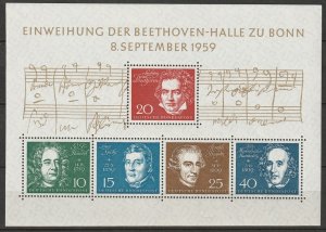 Germany 1959 Sc 804 souvenir sheet MNH**