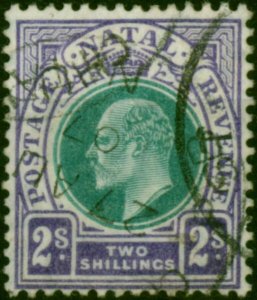 Natal 1904 2s Dull Green & Bright Violet SG156 Fine Used