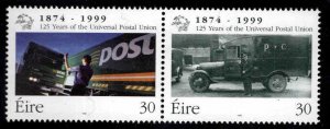 Ireland Scott 1182-1183a-  MNH** 1999 UPU Pair