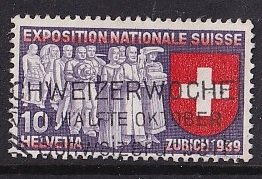 Switzerland   #247  used  1939   National exposition French  10c