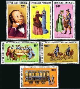 Togo 1030-1032,C385-C387, C387a, MNH. Mi 1368-1373, Bl.144A. Rowland Hill, 1979.