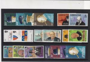 Sir Winston Churchill Mint Never Hinged Stamps - some Cayman Islands Ref 27074