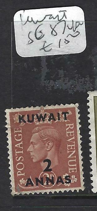 KUWAIT   (PP2403BB)   ON GB KGVI 2A/2D  SG 87   VFU