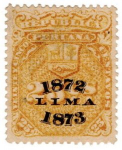 (I.B) Peru Revenue : Duty Stamp 25c (Lima)