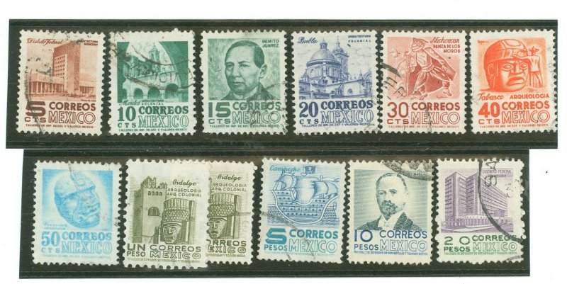 Mexico #875-885 Used Single (Complete Set)