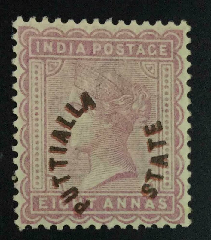 MOMEN: INDIA STATE PATIALA SG #5b 1884 MINT OG H £250 LOT #63381