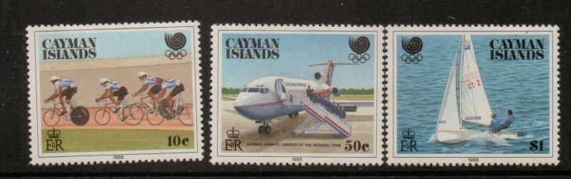 CAYMAN ISLANDS SG671/3 1988 OLYMPIC GAMES MNH