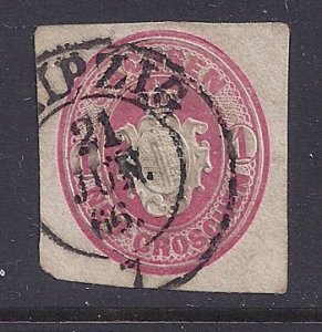 Saxony Scott 17 (envelope cutout?)