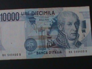 ITALY-1984- BANK OF ITALY-$10000 LIRE-UNCIRULATED NOTE-VF-HARD TO FIND