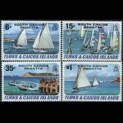 TURKS & CAICOS 1981 - Scott# 463-6 Yachts Set of 4 NH