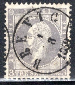 Norway #3   Used  VF/XF   CV $50.00  ....   4570003