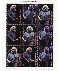 Montserrat - Jerry Garcia 9 Stamp  Sheet  979-81