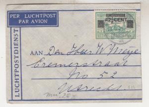 NETHERLANDS INDIES,1933 42 1/2c. on Airmail cover, Palembang to Netherlands