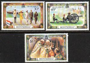 Montserrat Sc #363-365 MNH