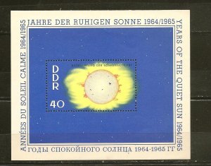 Germany DDR SC#746 The Quiet Sun 1964 Souvenir Sheet MNH