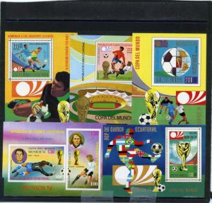 SOCCER WORLD CUP MUNICH SET OF 5 S/S MNH 