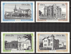 South West Africa SWA 1984 Historical Buildings in Swakopmund Set of 4 MNH