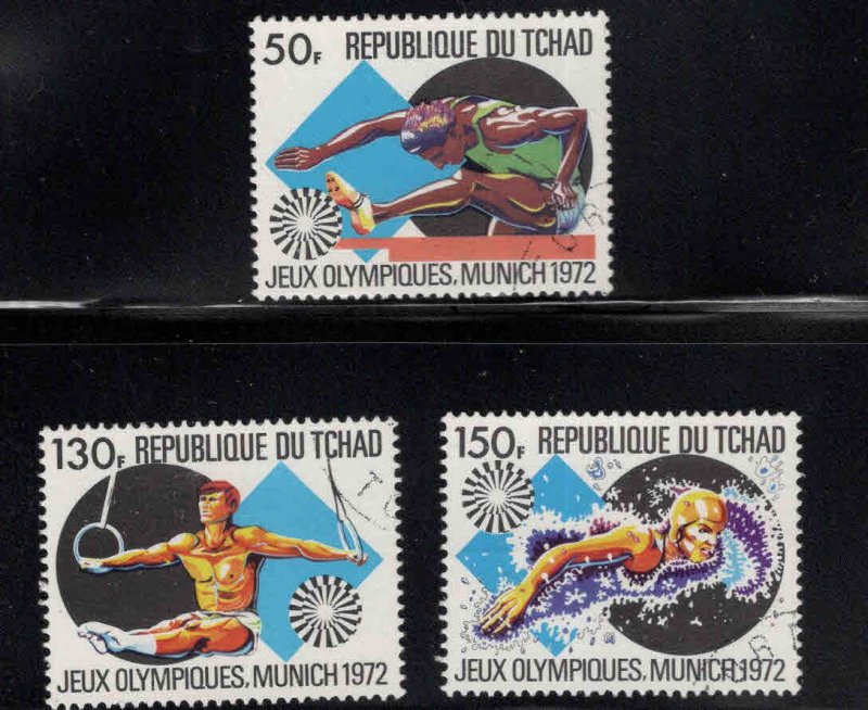 Chad TCHAD Scott 260-262 Used Munich Olympic set