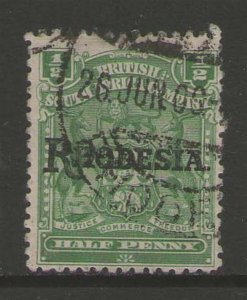 Rhodesia 1909 Sc 82 FU