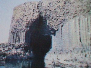 ​STAFFA-SCOTLAND-FAMOUS BEAUTIFUL- FINGALS CAVE--IMPERF :MNH S/S SHEET-VF