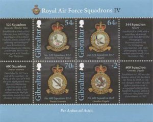 Gibraltar 2015 - Royal Air Force Squadron - Souvenir sheet - Scott #1526 - MNH