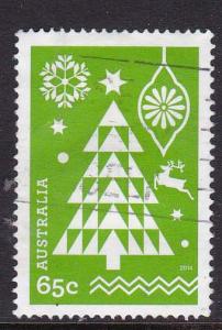 Australia 2014 Christmas Christmas Tree- used Sheet stamp